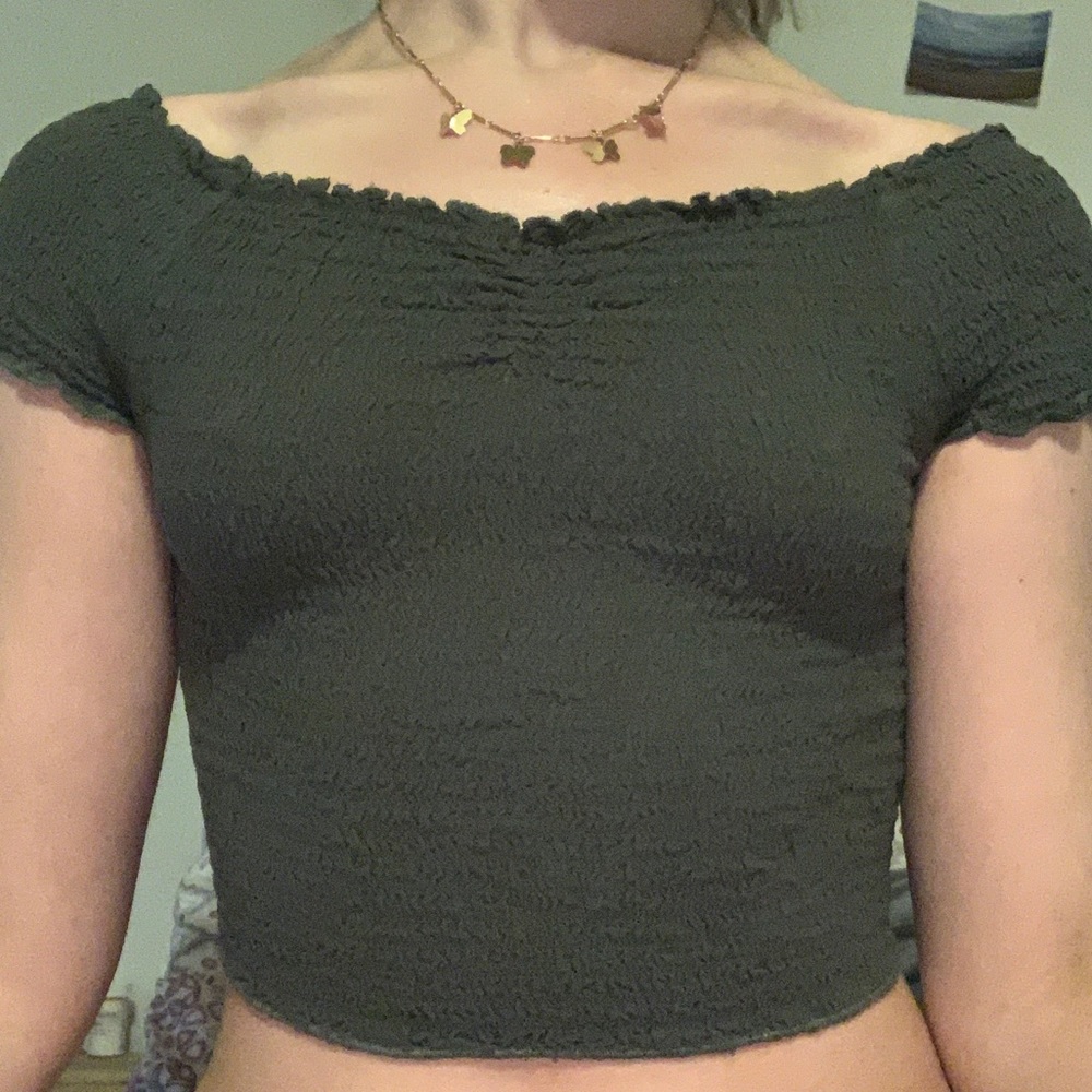 PACSUN LA HEARTS CROP TOP